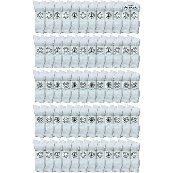 Yacht & Smith Wholesale Bulk Mens Crew Socks, Cotton Big And Tall Plus Size Socks Size 13-16