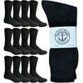thumbnail image 1 of Yacht & Smith Wholesale Bulk Mens Crew Socks, Cotton Big And Tall Plus Size Socks Size 13-16, 1 of 7