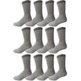 thumbnail image 1 of Yacht & Smith Wholesale Bulk Merino Wool Thermal Hiking Boot Socks, Mens Womans Kids (Mens/Assorted, 4) (Womens/Gray), 1 of 7