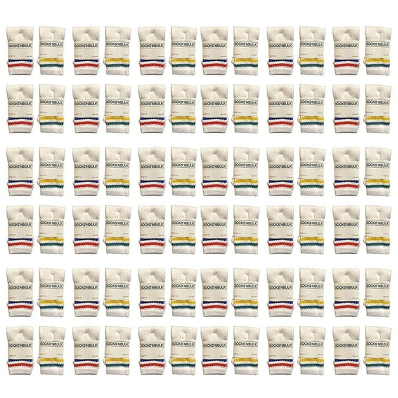 Yacht & Smith Wholesale Bulk Pack Kids & Children's Cotton Tube Socks, Boys Girls, Referee Style