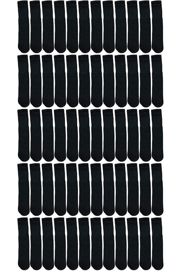 Wholesale Bulk Pack Kids & Children's Cotton Tube Socks, Boys Girls, Referee Style