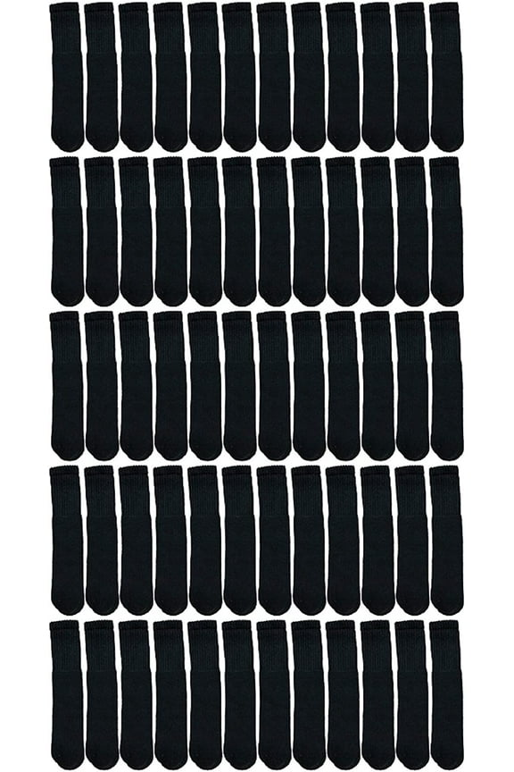 Wholesale Bulk Pack Kids & Children's Cotton Tube Socks, Boys Girls, Referee Style