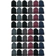 thumbnail image 1 of Yacht & Smith Wholesale Bulk Winter Beanies, Cold Weather Thermal Stretch Skull Cap, Mens Womens Unisex Hat (Pack B/Black, 144), 1 of 6