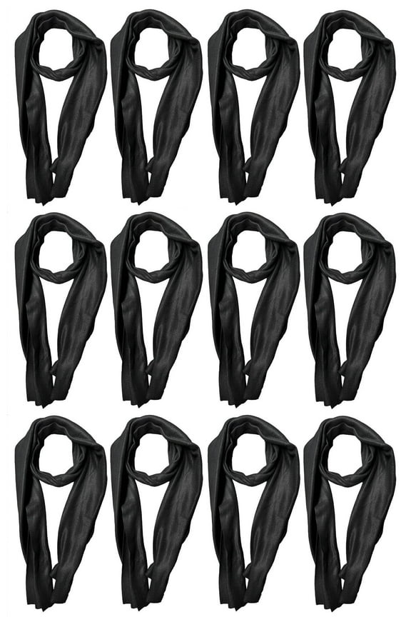 Wholesale Bulk Winter Fleece Scarf Solid Black And Plaid, Scarves in Bulk Unisex, One Size