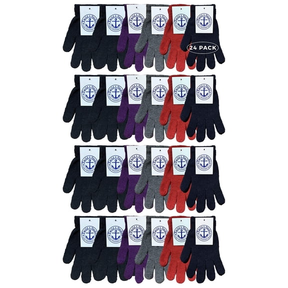 Yacht & Smith Wholesale Bulk Winter Gloves For Men Woman, Bulk Pack Warm Winter Thermal Gloves