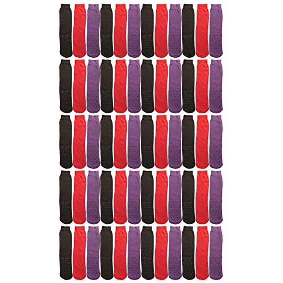 Yacht & Smith Wholesale Bulk Winter Thermal Hospital Socks, Gripper Non-Slip Bottom