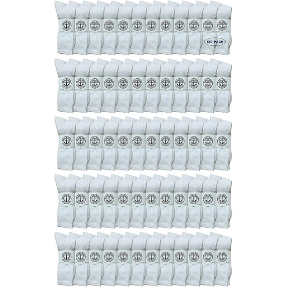 Yacht & Smith Wholesale Bulk Womens Crew Socks, Cotton Sport Athletic Socks - Size 9-11