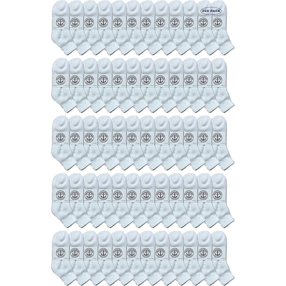 Yacht & Smith Wholesale Bulk Womens Mid Ankle Socks, Cotton Sport Athletic Socks - Size 9-15