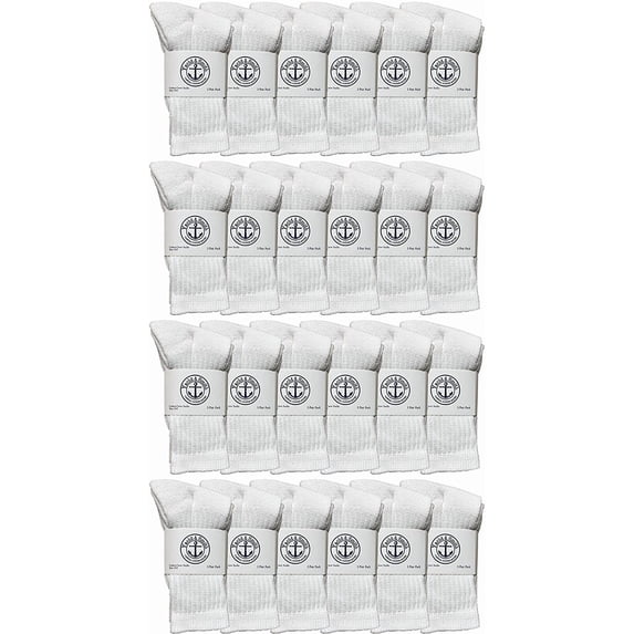 Yacht & Smith Wholesale Kids Crew Socks, Childrens Cotton Casual Crew Socks Size 6-11
