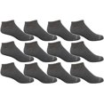 thumbnail image 1 of Yacht & Smith Wholesale Men's 97% Cotton Shoe Liner Training Socks Size 10-13, No Show Thin Low Cut Sport Ankle Socks, 1 of 6