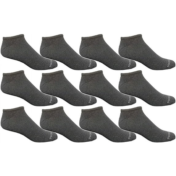 Yacht & Smith Wholesale Men's 97% Cotton Shoe Liner Training Socks Size 10-13, No Show Thin Low Cut Sport Ankle Socks