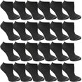 thumbnail image 1 of Yacht & Smith Wholesale Women’s Cotton Shoe Liner Training Socks Size 9-11 (Dark Heather Gray, 24), 1 of 6