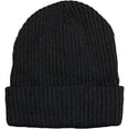 thumbnail image 1 of Yacht & Smith Winter Beanie Hat, Cold Weather Unisex Hats, Ribbed (Faux Fur Sherpa Black), 1 of 5