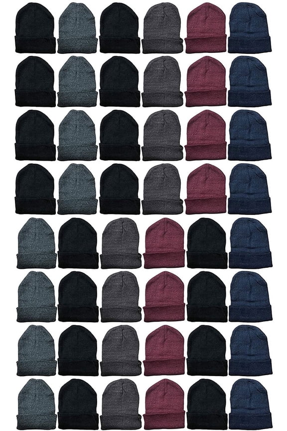 Winter Beanies For Men & Women, Warm Thermal Cold Resistant Bulk Packs