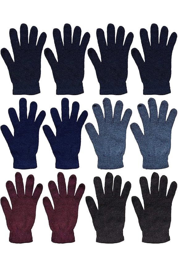 Winter Beanies & Gloves For Men & Women, Warm Thermal Cold Resistant Bulk Packs