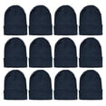 thumbnail image 1 of Yacht & Smith Winter Beanies, Wholesale Bulk Cold Weather Thermal Warm Stretch Skull Cap, Adult Unisex Hat (12 Packs Black), 1 of 7
