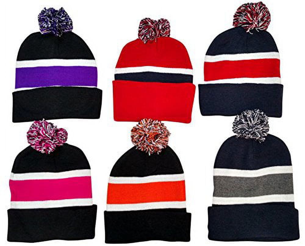240 Pieces Yacht & Smith Unisex Winter Knit Hat Assorted Colors Bulk Buy Bulk Hats For Homeless And Charity