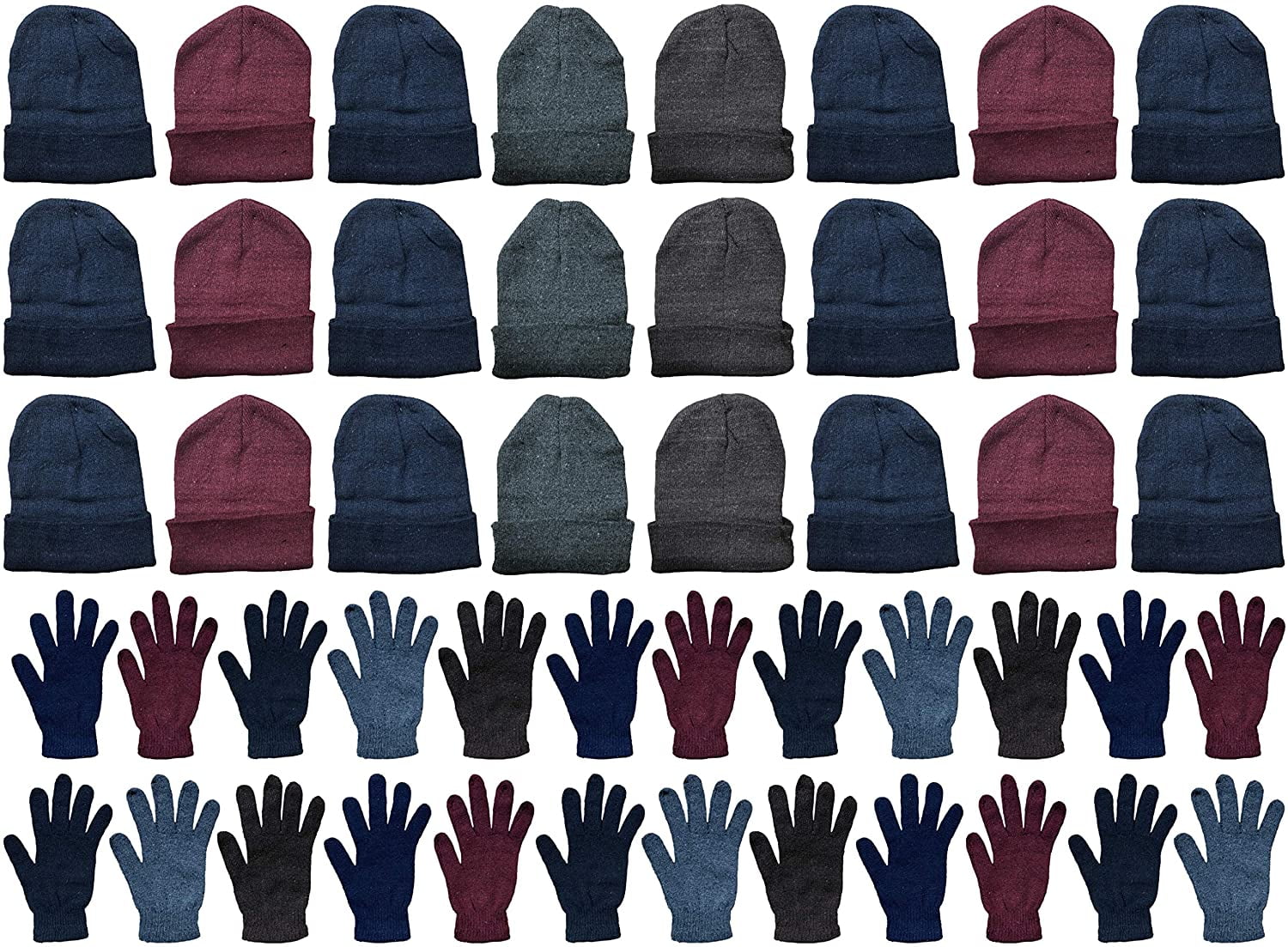 Yacht & Smith Unisex Winter Beanies, Bulk Wholesale Cold Weather Hats