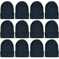 thumbnail image 1 of Yacht & Smith Winter Beanies for Men & Women, Warm Thermal Cold Resistant Bulk Packs (12 Pack Black), 1 of 6