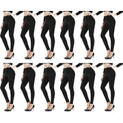 Yacht & Smith Womens Fleece Brushed Leggings, Warm, Soft, Bulk Pack Ladies Warm Legging
