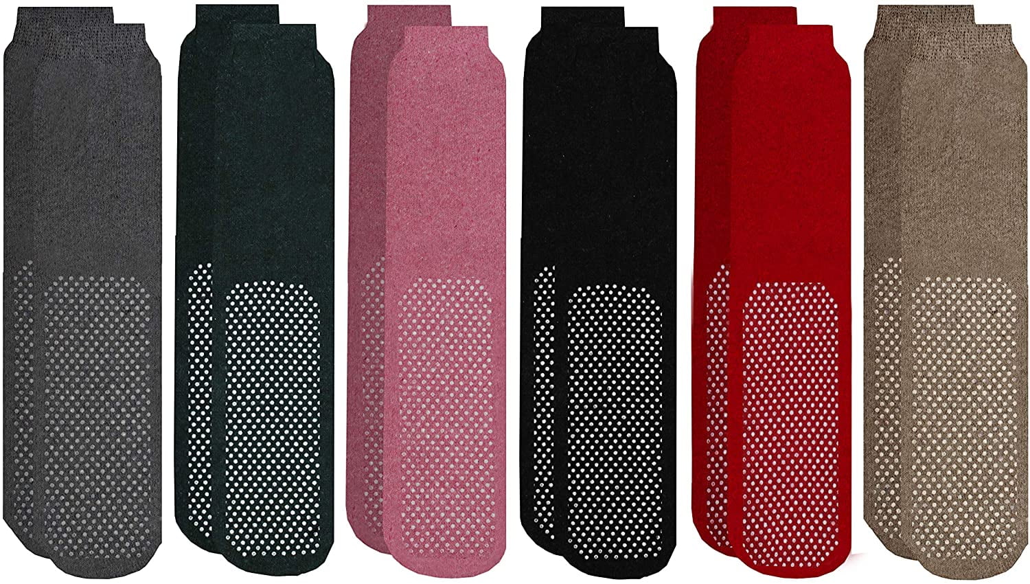 Yacht & Smith Women's Gripper Tube Socks, Non Slip Grippy Socks