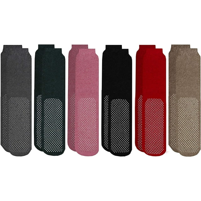 Yacht & Smith Women's Gripper Tube Socks, Non Slip Grippy Socks