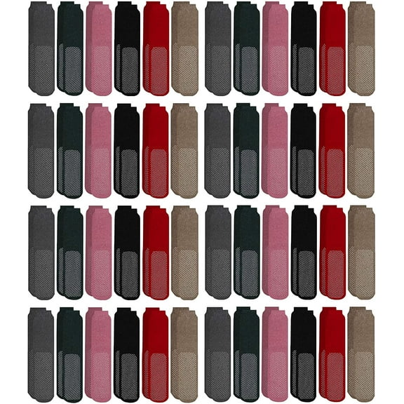 Yacht & Smith Women's Gripper Tube Socks, Non Slip Grippy Socks, Colorful No Skid Sock Bulk