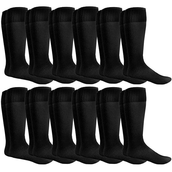 Yacht & Smith Women's Referee Cotton Tube Socks, Solid and Striped, Sports Sock, Casual Sock