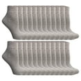 thumbnail image 1 of Yacht & Smith Womens Ankle Wholesale Bulk Pack Athletic Sports Socks, by SOCKS'NBULK (Womens 9-11 (Shoe size 5-10), 24 Pairs Gray), 1 of 3
