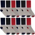 thumbnail image 1 of Yacht & Smith Womens Cotton Thermal Crew Socks, Cold Weather Boot Sock Bulk (12 Pairs Thermal Crew), 1 of 8