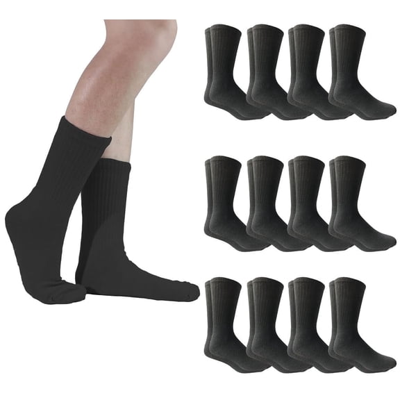 Yacht & Smith Womens Crew, Athletic Cotton Socks, Sports Casual 12 Pairs