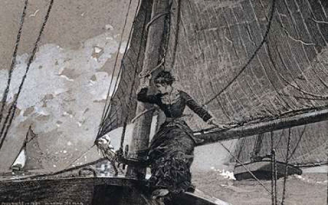 Yachting Girl Canvas Art - Winslow Homer (24 x 36)