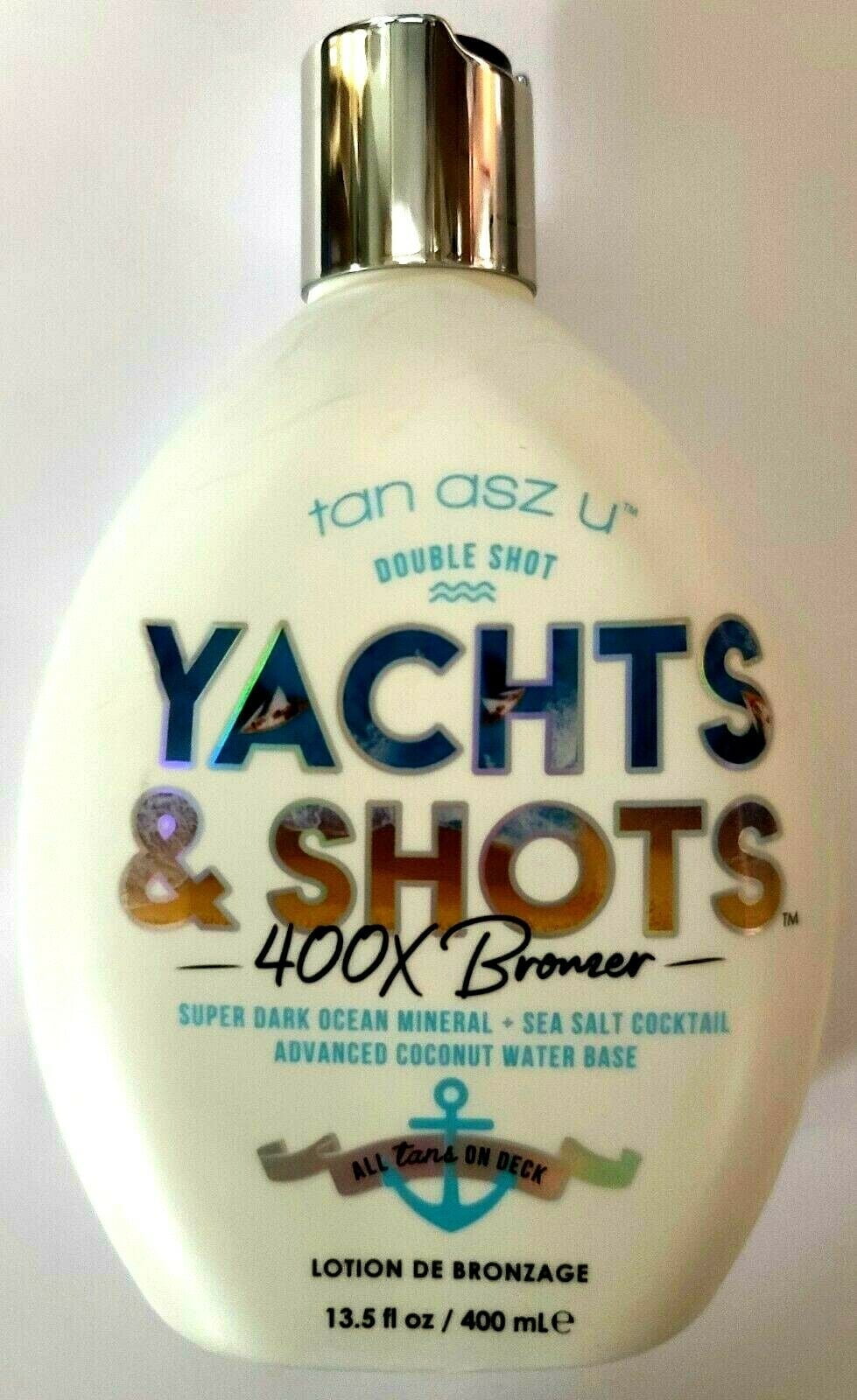 Tan Asz U Yachts & Shots 400x Bronzer Tanning Lotion, 13.5oz