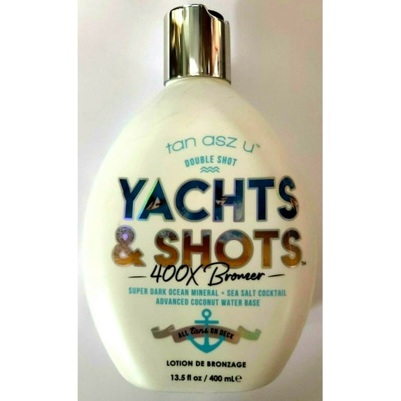 Yachts & Shots 400x Bronzer Tanning Lotion 13.5oz by Tan Asz U