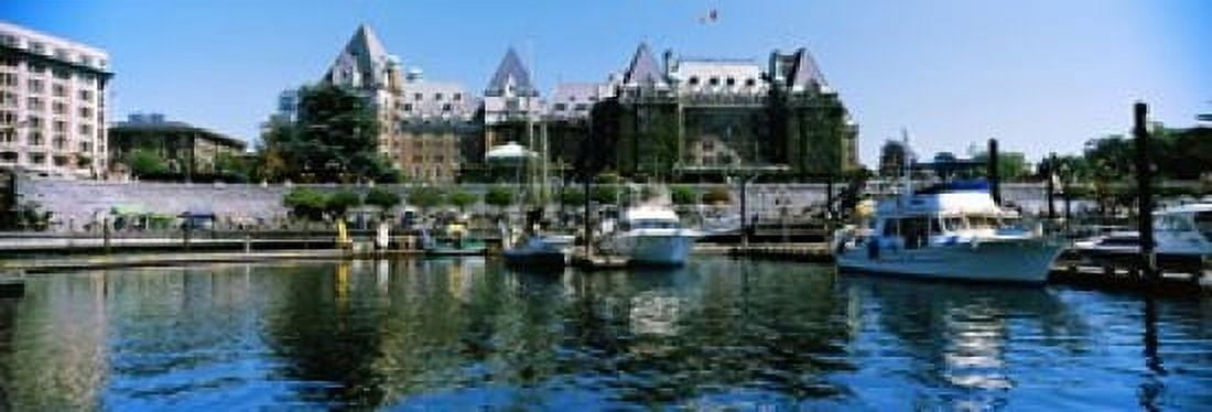 Yachts at marina Brentwood College Victoria British Columbia Canada Canvas Art - Panoramic Images (36 x 13)