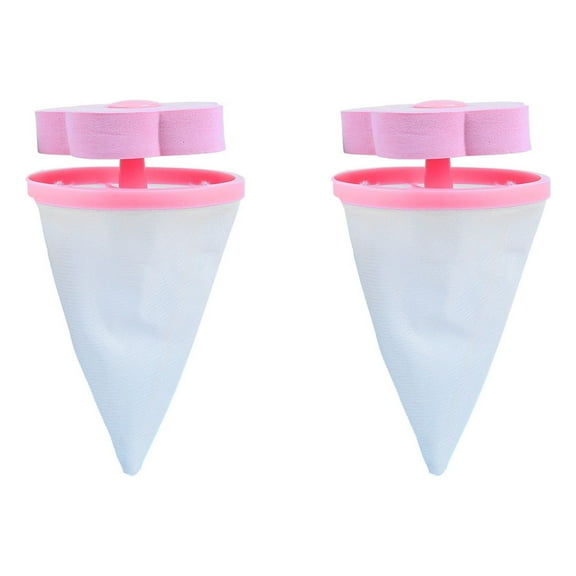 Yachu Washer Lint Catcher Floating Catcher Filtering Hair Removal Device Wool Cleaning Supplies 2Pc