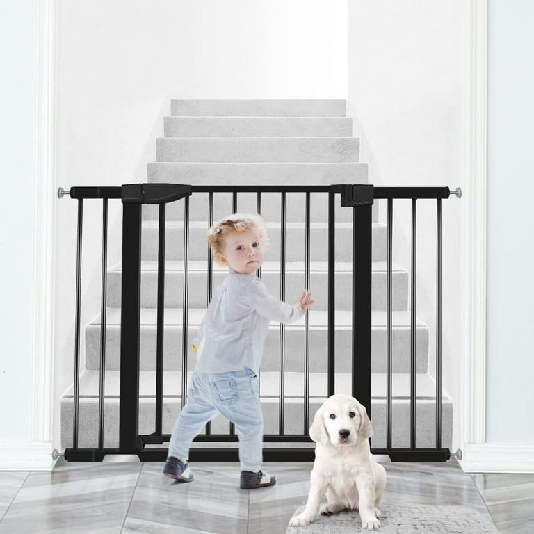 Child safety outlet door for stairs