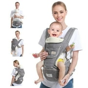 Yadala Baby Carrier with Hip Seat Baby Hip Seat Newborn to Toddler Infant Baby Holder Baby Hip Seat Carrier (New Gray)