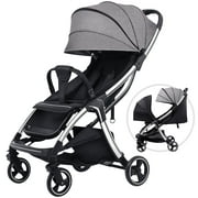 Yadala Baby Stroller, Travel Stroller Lightweight Stroller for Toddler Pushchair with Adjustable Canopy, Reclining Seat, Toddler