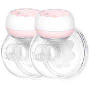 Yadala Breast Pump, Hands Free Breast Pump Portable Electric Breast Pump with 4 Modes & 12 Levels, 2 Pack, Pink