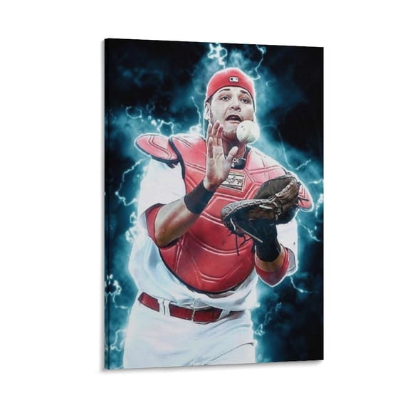 Yadier Molina Canvas Poster Art Poster Canvas Painting Decor Wall Print Photo Gifts Home Modern Decorative Posters 16x24inch(40x60cm)
