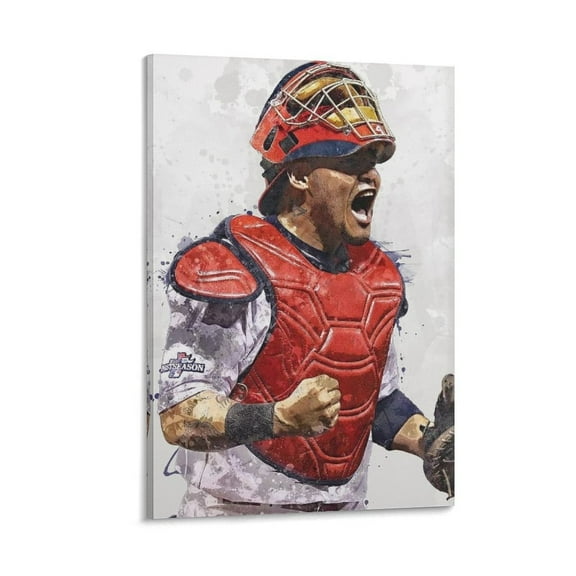 Yadier Molina Canvas Poster Artworks Canvas Poster Room Aesthetic Wall Art Prints Home Modern Decor Gifts 16x24inch(40x60cm)