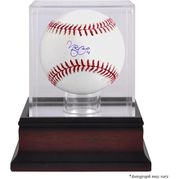 Yadier Molina St. Louis Cardinals Autographed Baseball and Mahogany Baseball Display Case - Fanatics Authentic Certified