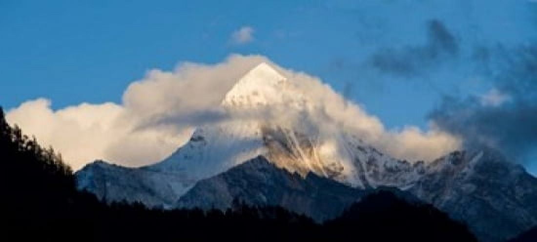 Yading Nature Preserve Yangmaiyong Peak China Canvas Art - Howie Garber DanitaDelimont (21 x 10)