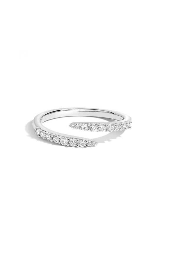 Sterling Silver CZ Wrap Ring
