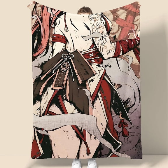 Yae Miko Anime Wall Tapestry 70.07 x 90.55 Inches Japanese Style Art Decor for Bedroom Gaming Room