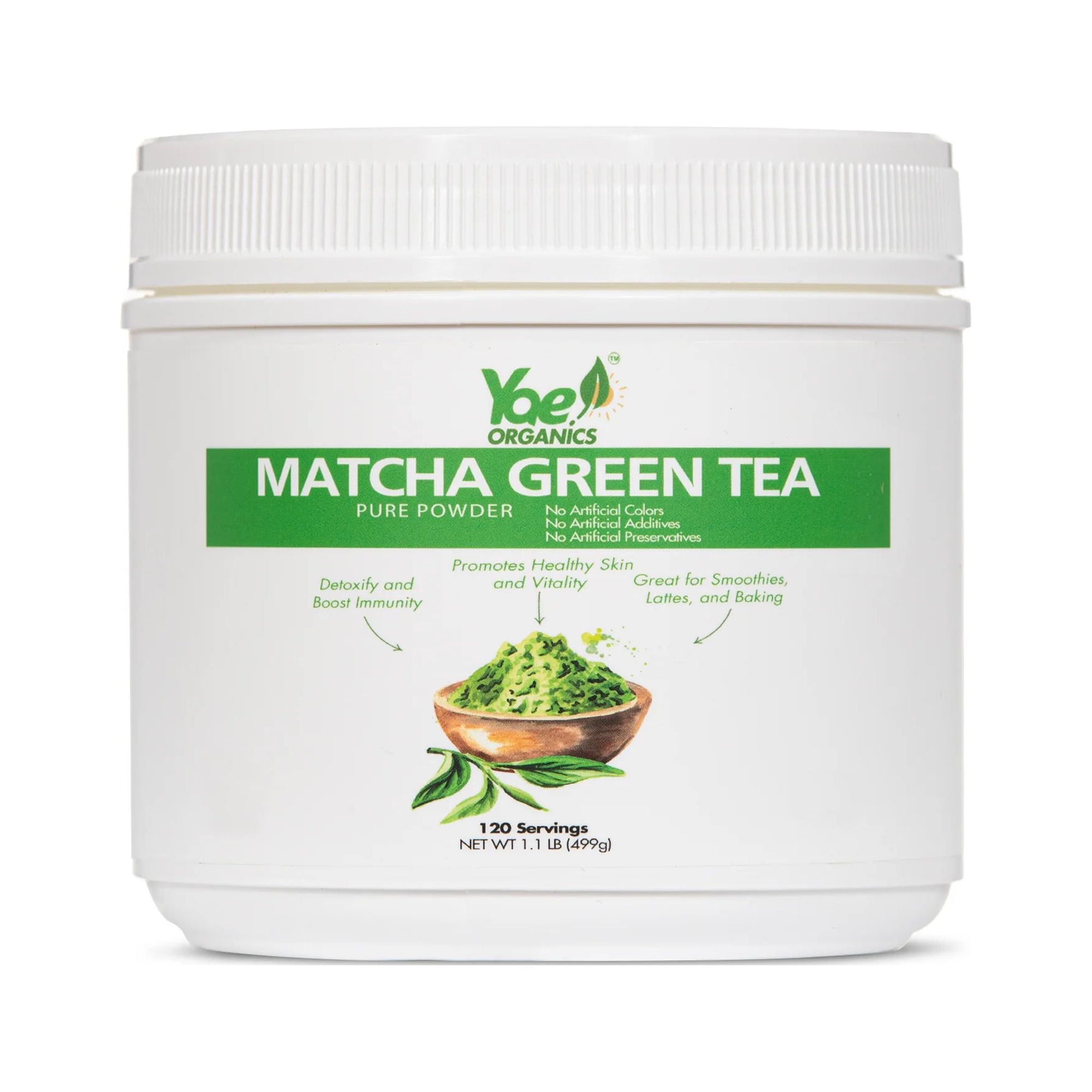 Yae Organics Organic Matcha Green Tea Powder For Heart Health, Brain