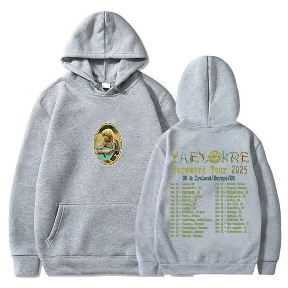 Yaelokre Foreword Tour 2025 Hoodies Cosplay Women Men Fashion Long Sleeve Sweatshirts