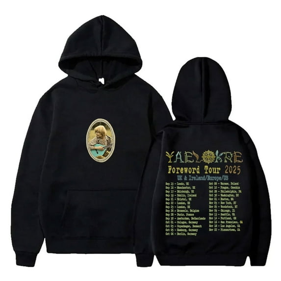 Yaelokre Foreword Tour 2025 Hoodies Cosplay Women Men Fashion Long Sleeve Sweatshirts