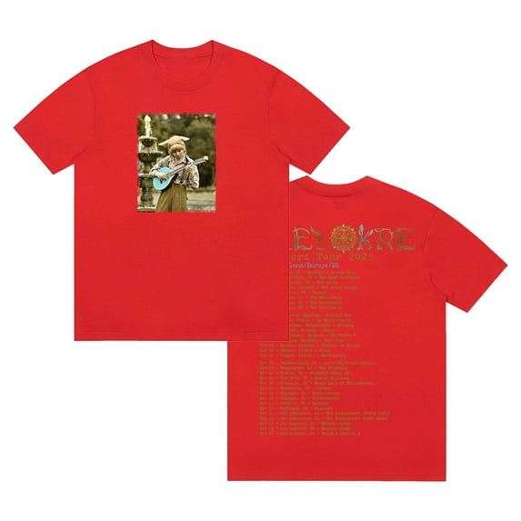 Yaelokre Foreword Tour 2025 T-shirt Crewneck Short Sleeve Cotton Tee Men Women Streetwear Tops